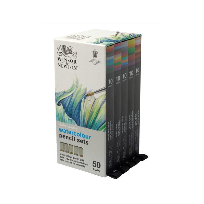 Coffret 50 crayons aquarellables Studio Collection