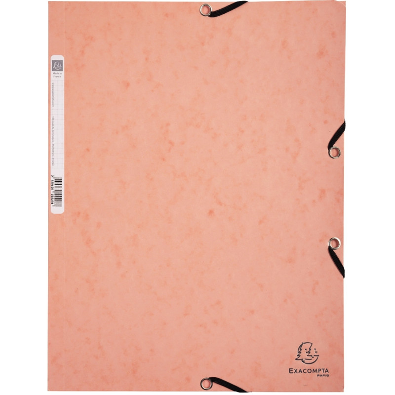 Chemise 3 rabats à élastiques AQUAREL en carte lustrée 400g, coloris a