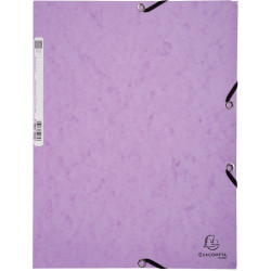 Chemise 3 rabats à élastiques AQUAREL en carte lustrée 400g, coloris a