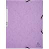 Chemise 3 rabats à élastiques AQUAREL en carte lustrée 400g, coloris a