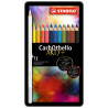 Boîte métal de 12 crayons de couleur fusain pastel CarbOthello ARTY+