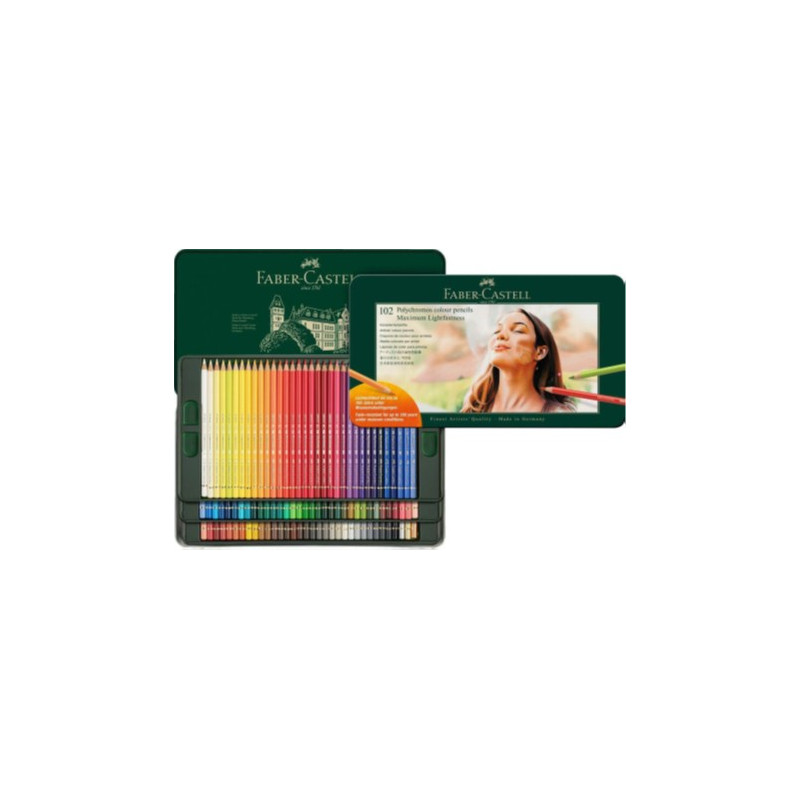 Boîte métal de 102 crayons Polychromos