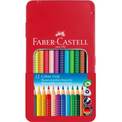 Boite de 12 crayons aquarellables Colour Grip