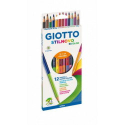 Boîte de 12 crayons Stilnovo bicolor