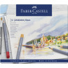 Boîte métal de 24 crayons de couleurs aquarellables Goldfaber Aqua