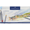 Boîte métal de 36 crayons de couleurs aquarellables Goldfaber Aqua
