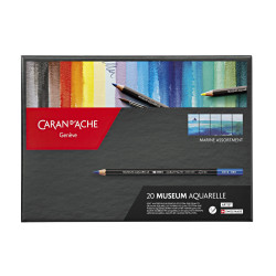 Crayon aquarellable Museum boîte de 20 marine