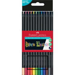 Etui de 12 crayons de couleurs Black Edition