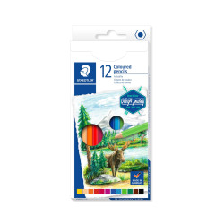 Etui carton de 12 crayons de couleurs Design Journey