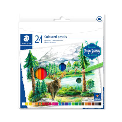 Etui carton de 24 crayons de couleurs Design Journey