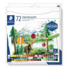 Etui carton de 72 crayons de couleurs Design Journey