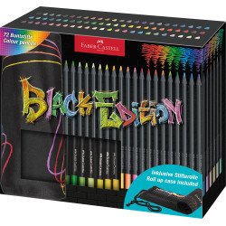Trousse 72 crayons de couleur Black Edition
