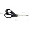 Ciseaux FISKARS recyclés multiusages droitiers 21cm