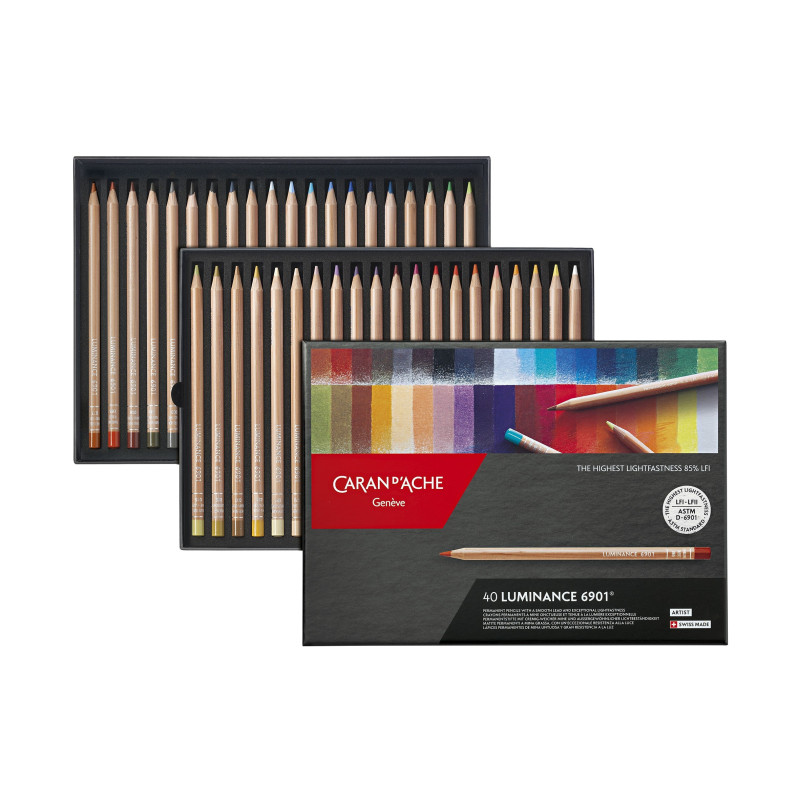 Boîte de 40 Crayons de couleurs Luminance