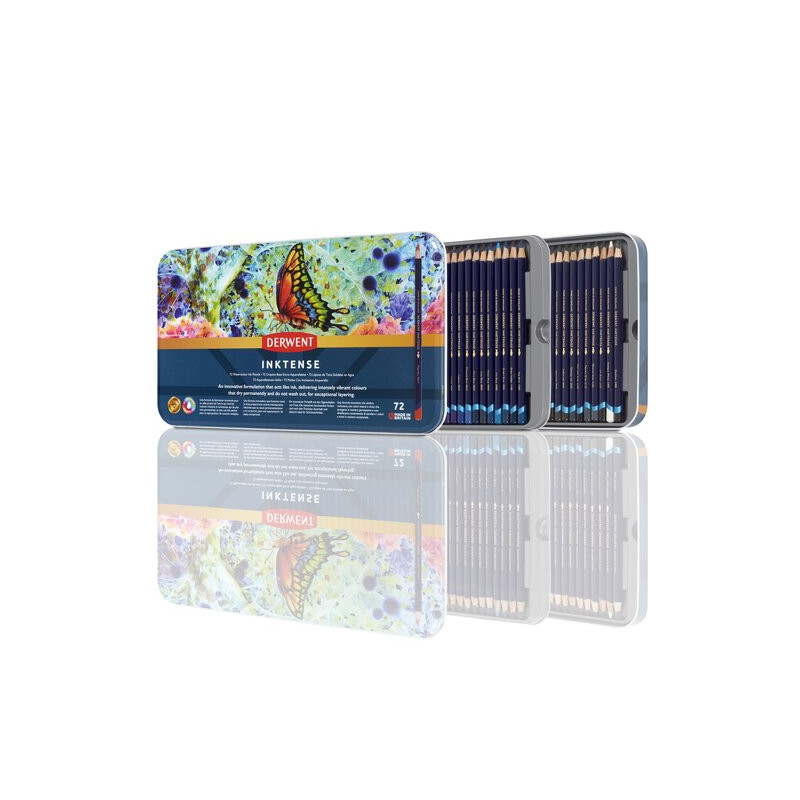 Boîte de 72 crayons aquarellables Inktense - Boîte de 72