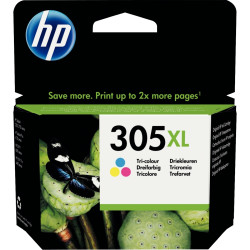 HP 305XL cartouche d'encre trois couleurs grande capacité authentique