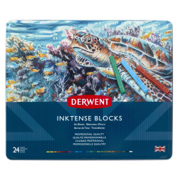 Boîte 36 craies aquarellables Inktense blocks
