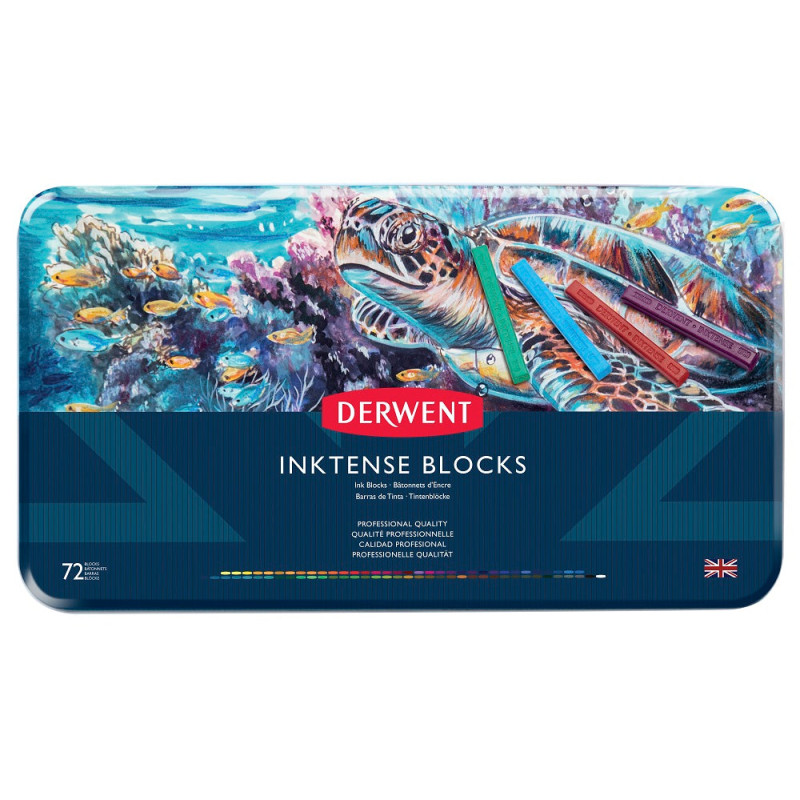 Boîte 72 craies aquarellabes Inktense blocks