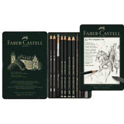 Petit set 11 crayons fusains PITT Graphite
