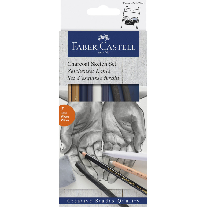 Crayon graphite Goldfaber Set d'esquisse au fusain