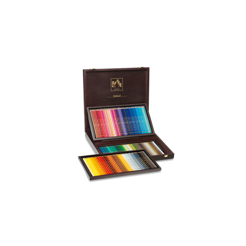 Coffret bois de 120 crayons Pablo