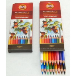Boîte carton de 18 crayons aquarellables Mondeluz