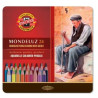 Boîte métal de 24 crayons aquarellables Mondeluz