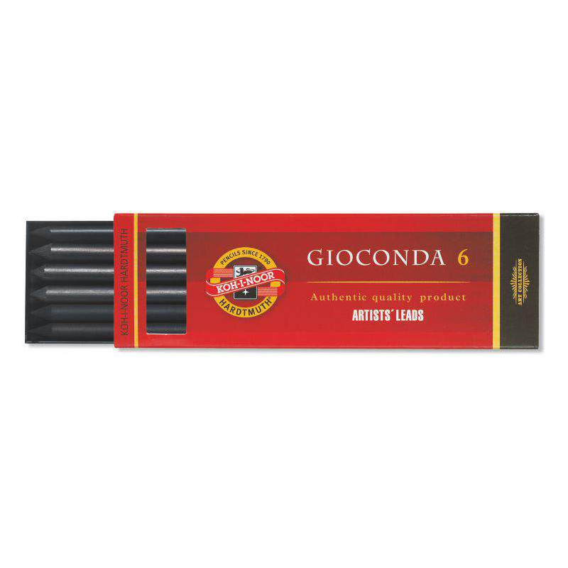 Boîte de 6 mines Gioconda assorties noires diam 5.6 mm