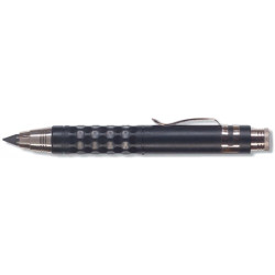Porte-mine métal Ø5,6 mm noir clip métal + Taille-mine