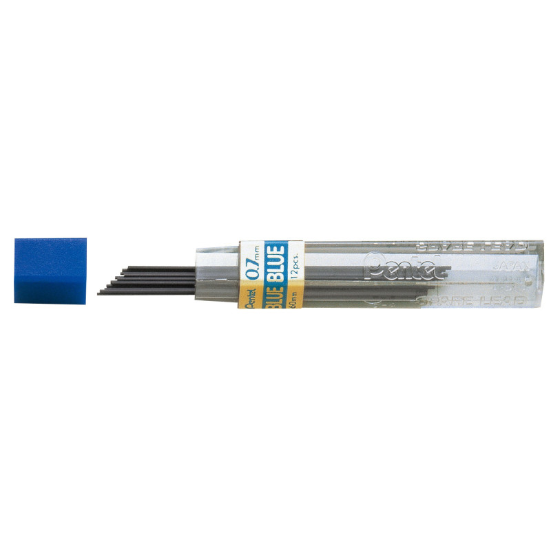 Mines Hi-polymer - Etui mines 0,5mm Bleu