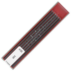 Etui de 12 mines graphite 4H diam 2mm