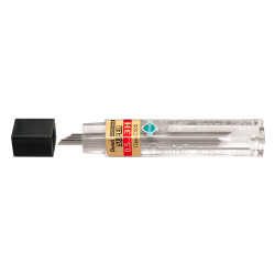 Etui de 12 mines graphite Hi-polymer SUPER diamètre 0,5 mm. 3H