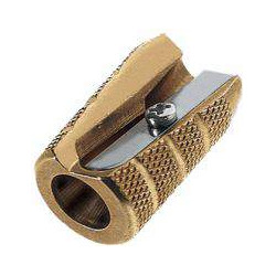 Taille-crayon en laiton diam 8mm dit "Grenade"
