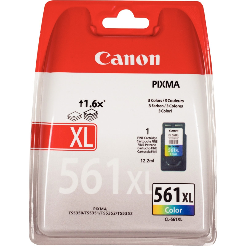 Canon 561XL cartouche jet d'encre couleurs haute capacité authentique
