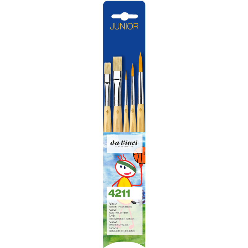 Set de 5 pinceaux scolaire - Da Vinci