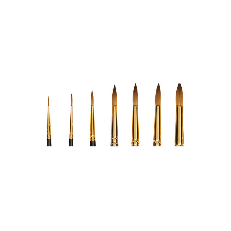 Brosse ronde Kolinsky gold 1862 - n°10