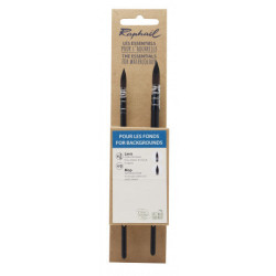 Set fond Lavis de 2 pinceaux aquarelle