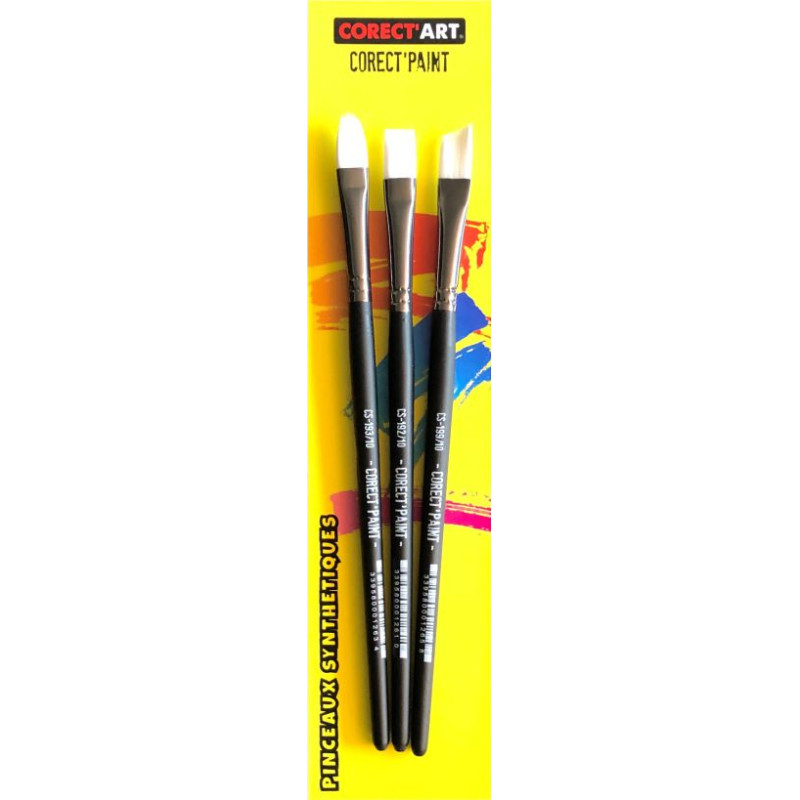 Pochette de 3 brosses moyennes