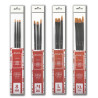 Set de 3 pinceaux Huile/Acrylique - 4 tailles - Inart - Taille M