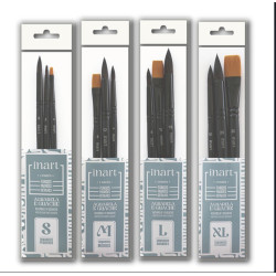 Set de 3 pinceaux Aquarelle - 4 tailles - Inart - Taille XL