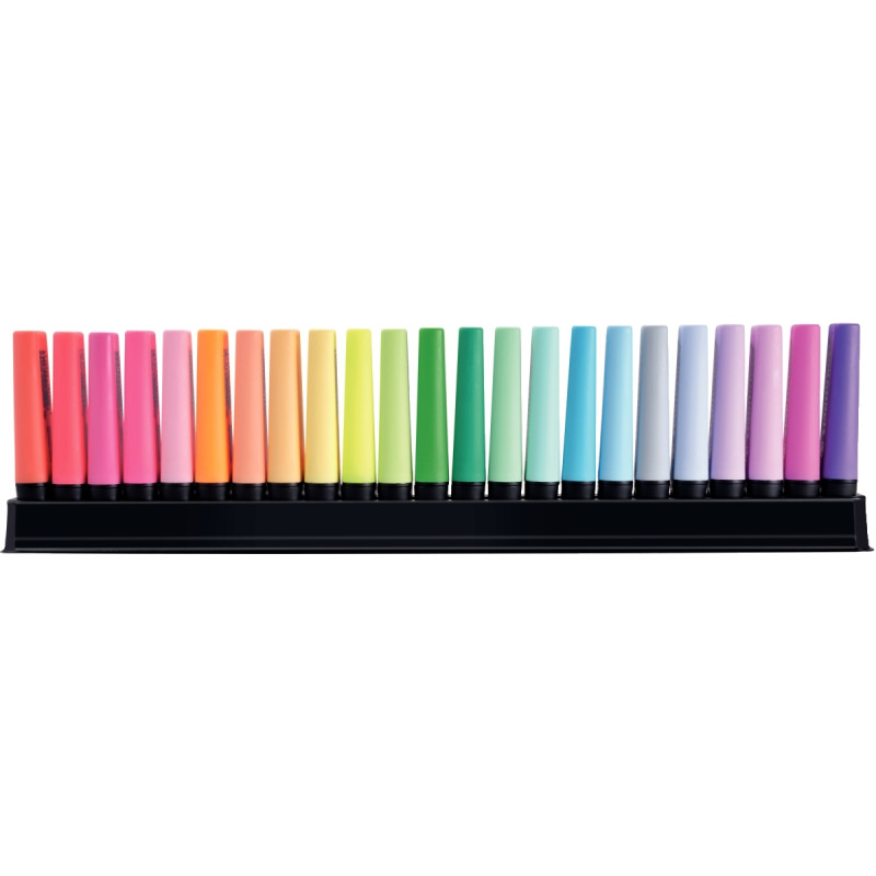 Set de bureau 23 surligneurs Boss assortis