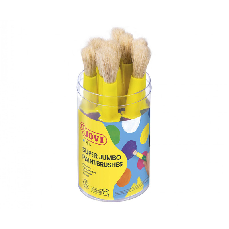 Pinceaux scolaire pot de 9 pinceaux grande taille