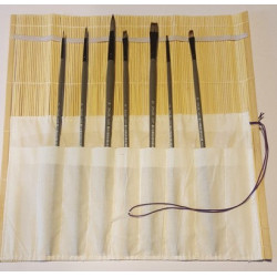 Pochette 7 brosses acryliques Dalbe