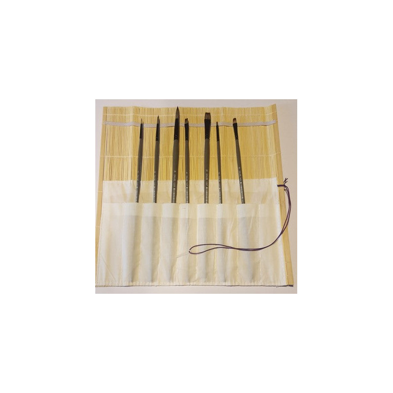 Pochette 7 brosses acryliques