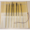 Pochette 7 brosses acryliques