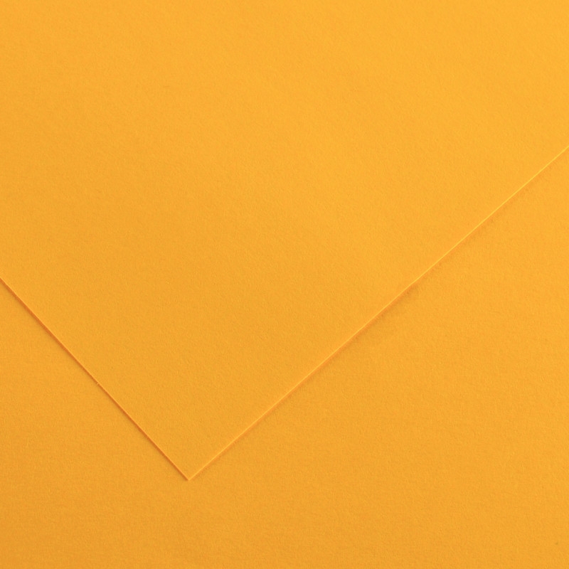 Paquet de 10 feuilles Colorline 50x65 cm 150 g jaune or