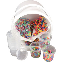 Seau 3000 perles cassis + 10 pots vides offerts
