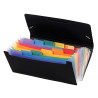 Trieur extensible format chèque RAINBOW CLASS en polypropylène, 12 com