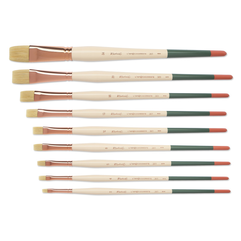 Brosse Plate 361 - L'Impressionniste - 9 tailles - N°20
