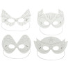 Lot de 8 masques carton licorne et super héros